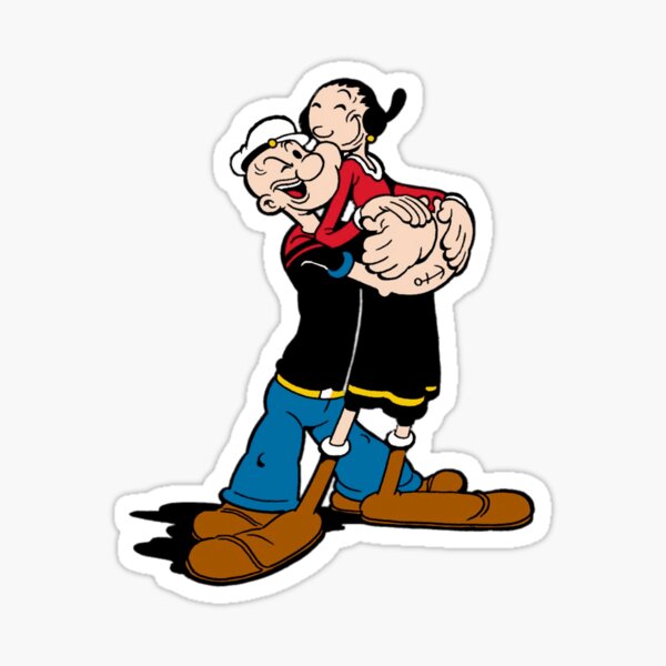 Popeye The Sailor Man Stickers for Sale | Redbubble