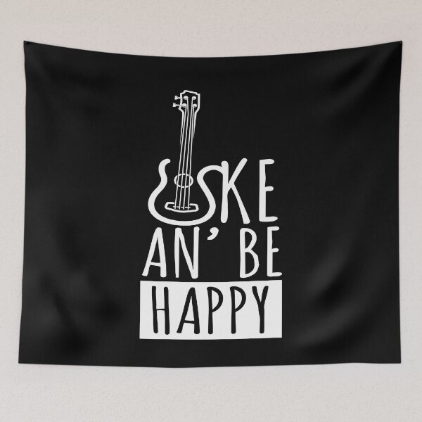 Item preview, Uke An Be Happy Ukulele Guitar Music designed and sold by MooonTees.