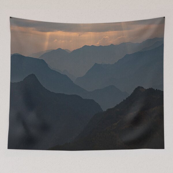 Item preview, Mountain Range At Dusk designed and sold by PotluckPrints.