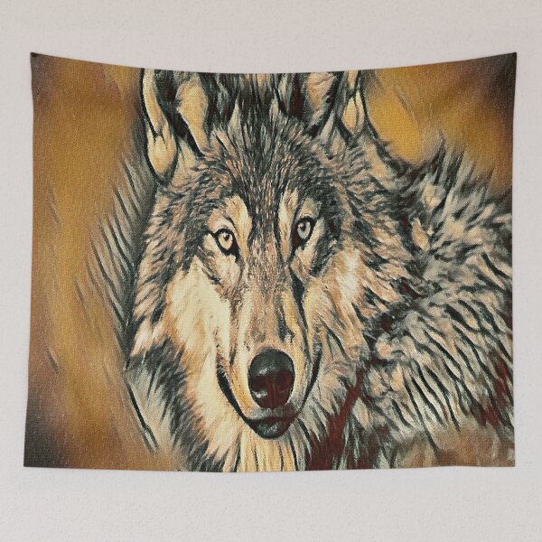 Item preview, Wolf Close Up Painting designed and sold by McThingummy.