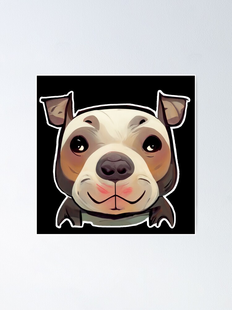 Cute Staffy Staffordshire Bull Terrier Poster For Sale By