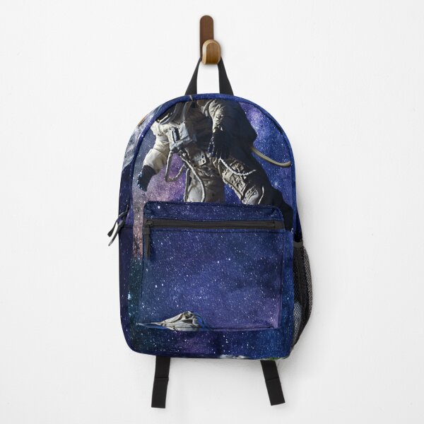 Item preview, The Astronaut in outer space connected to Planet Earth designed and sold by print-et-al.