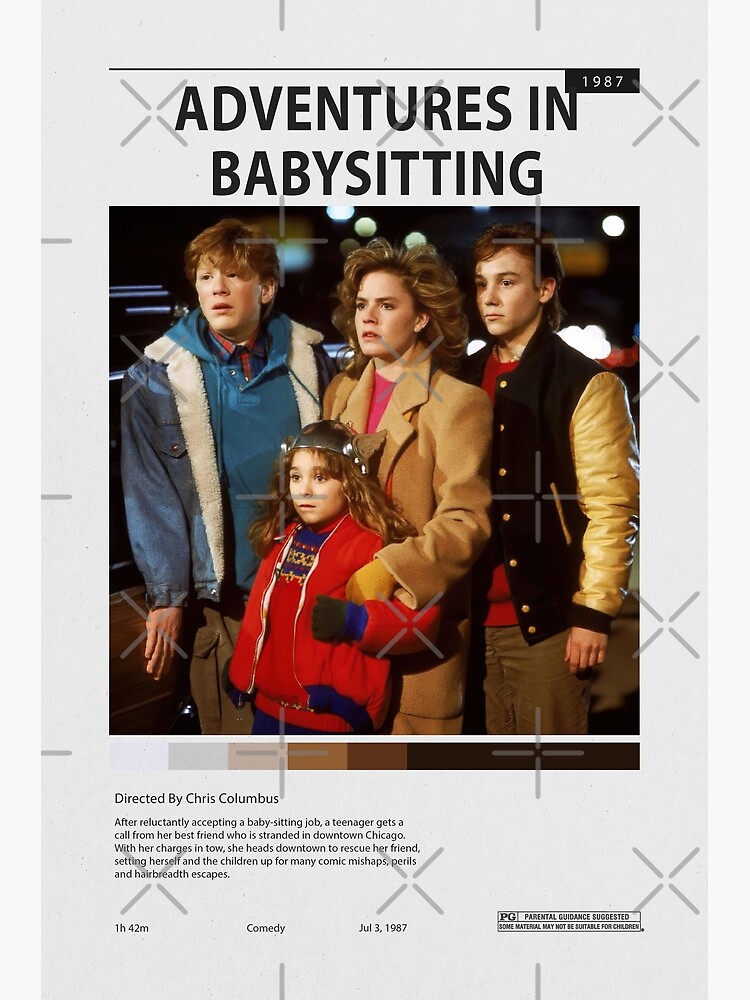 "Adventures In Babysitting movie poster 1987, comedy" Poster for Sale