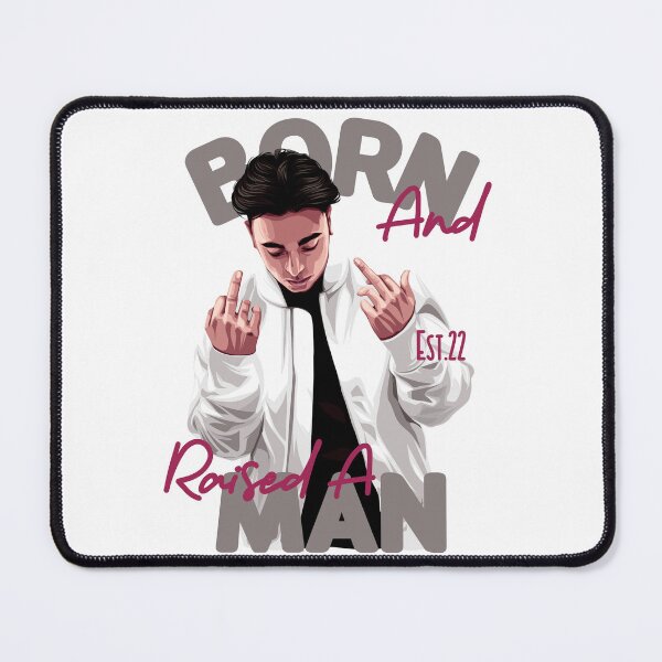 Item preview, BORN AND RAISED A MAN designed and sold by GAADesignz.