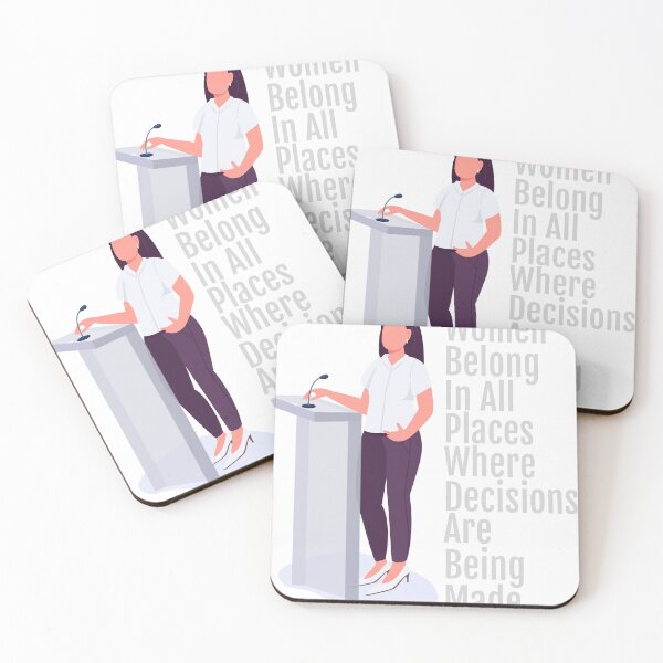Item preview, Women Belong In All Place Where Decisions Are Being Made Fitted designed and sold by ROFIN.