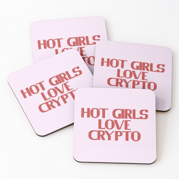 Item preview, Hot Girls Love Crypto - Red Bold Text designed and sold by Chubuter.