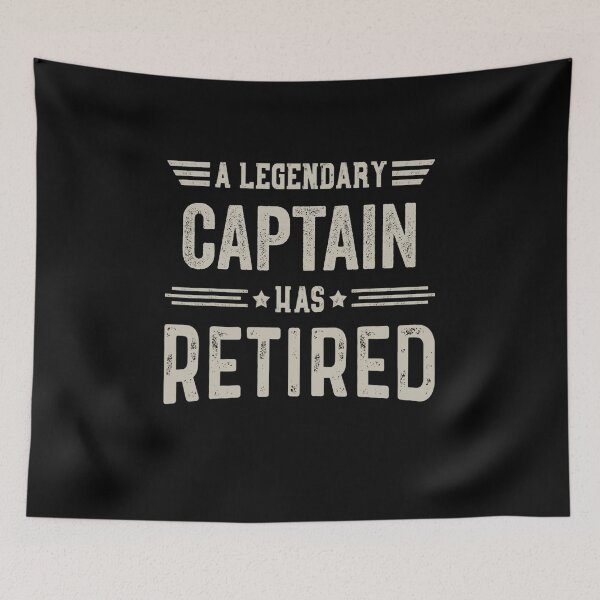 Item preview, The Legendary captain Has Retired T Shirt, captain Retirement Party Gift, Legend, Retiring Birthday Christmas Gift designed and sold by xlnv.