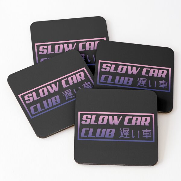 Item preview, Slow Car Club Bumper Funny Slap Neon Gradient designed and sold by RhysDonald1.