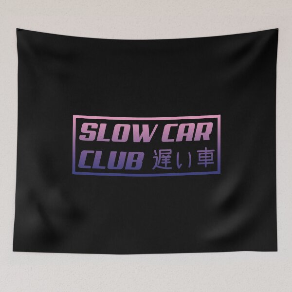 Item preview, Slow Car Club Bumper Funny Slap Neon Gradient designed and sold by RhysDonald1.