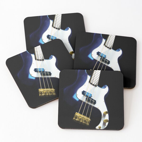 Item preview, Bass Guitar - Blue and Gold designed and sold by QuarterMoon.