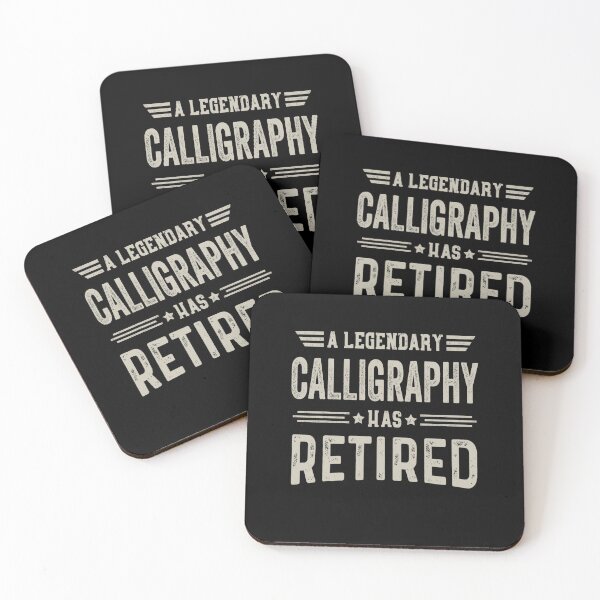 Item preview, The Legendary calligraphy Has Retired T Shirt, calligraphy Retirement Party Gift, Legend, Retiring Birthday Christmas Gift designed and sold by xlnv.