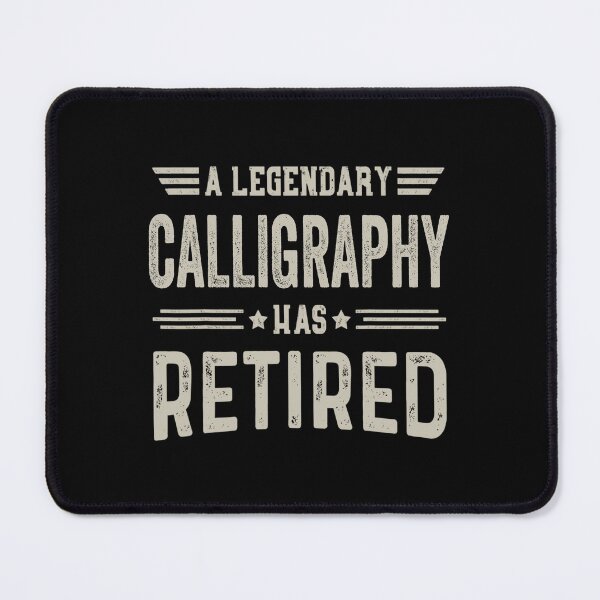 Item preview, The Legendary calligraphy Has Retired T Shirt, calligraphy Retirement Party Gift, Legend, Retiring Birthday Christmas Gift designed and sold by xlnv.