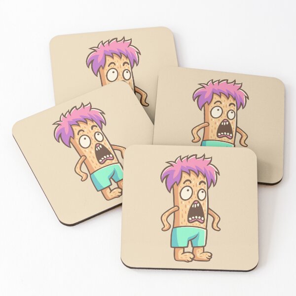 Item preview, Orange Monster with Pink Hair designed and sold by Goba Bali Studio.