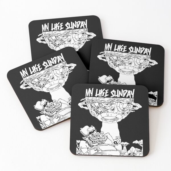 Item preview, Zombie and UFO with Typography My Like Sunday White color designed and sold by fatrin99.