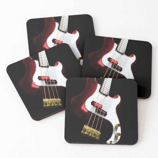 Item preview, Bass Guitar - Red and Gold designed and sold by QuarterMoon.