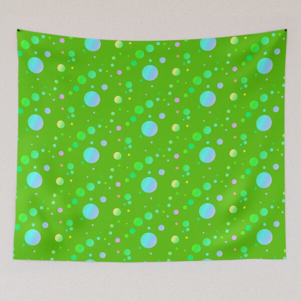 Item preview, Green asymmetric dots | green multicolor dots designed and sold by lausn.