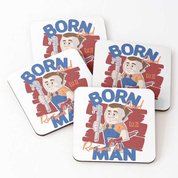 Item preview, BORN AND RAISED A MAN designed and sold by GAADesignz.