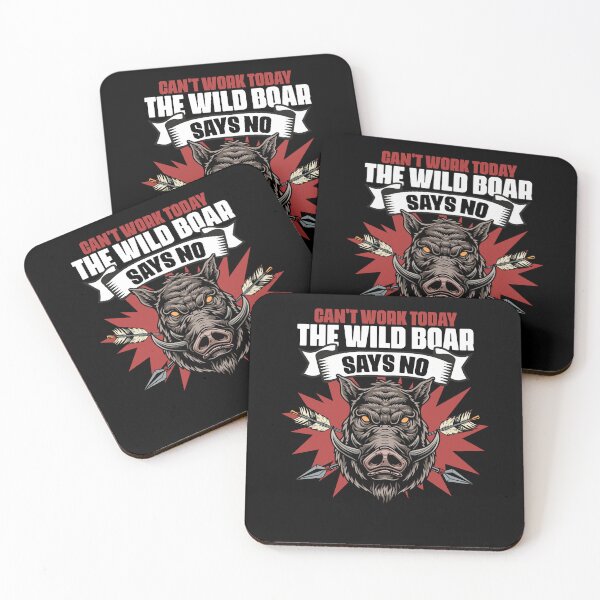 Item preview, Can't Work Today Funny Wild Boar Hunting For A Grunt Hunter designed and sold by Nessshirts.