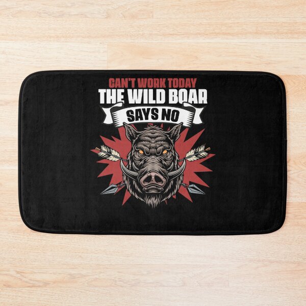 Item preview, Can't Work Today Funny Wild Boar Hunting For A Grunt Hunter designed and sold by Nessshirts.