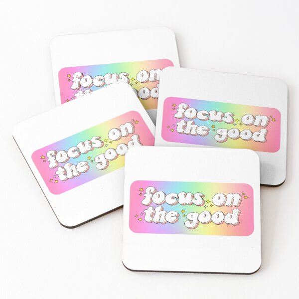 Item preview, Focus On The Good 11 Retro Rainbow Aesthetic designed and sold by Cawaiico.