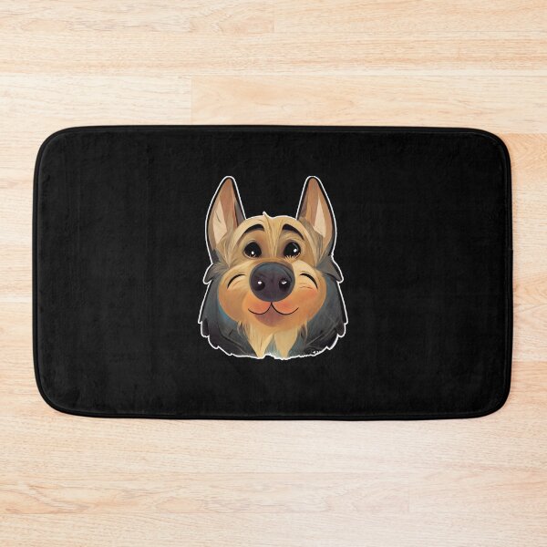 Item preview, Cute German Shepherd Cartoon - Lee the GSD designed and sold by ResistNormality.