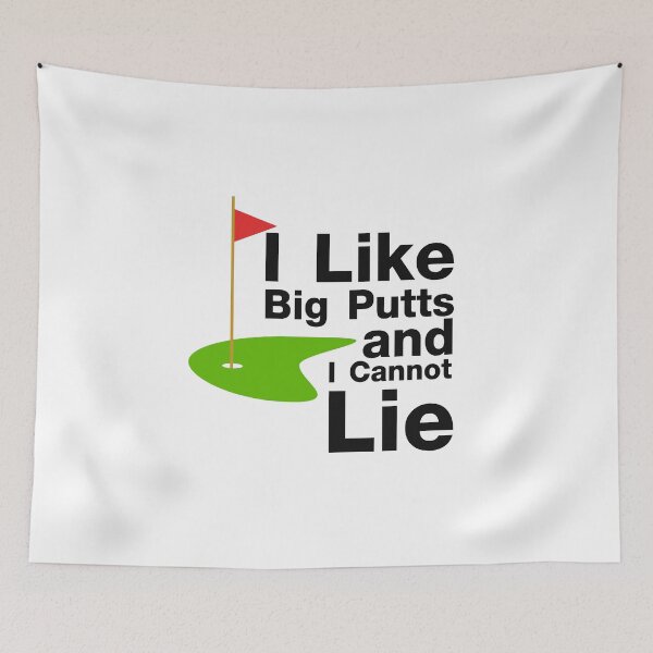 Item preview, I Like Big Putts and I Cannot Lie Golf Funny Golfing designed and sold by miracletee.
