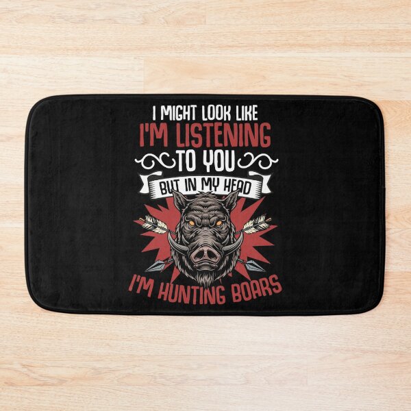Item preview, I Might Look Like I'm Listening To You Funny Wild Hog Hunter designed and sold by Nessshirts.