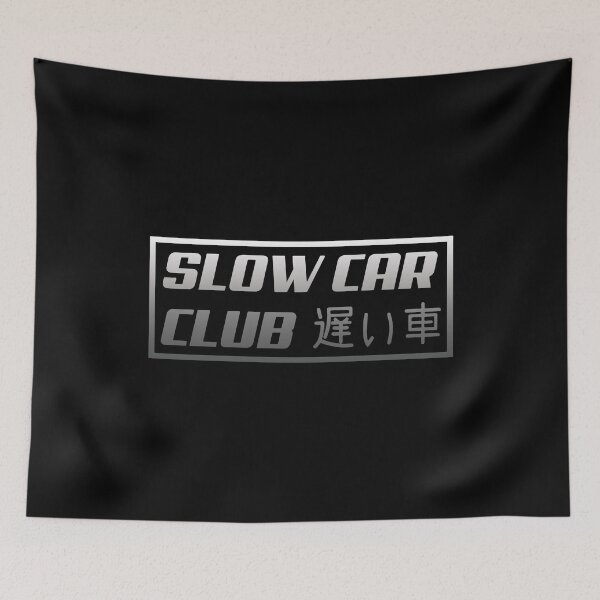 Item preview, Slow Car Club Bumper Funny Slap Silver Gradient designed and sold by RhysDonald1.