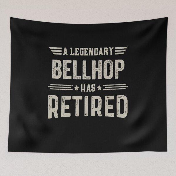 Item preview, The Legendary bellhop Has Retired T Shirt, bellhop Retirement Party Gift, Legend, Retiring Birthday Christmas Gift designed and sold by xlnv.