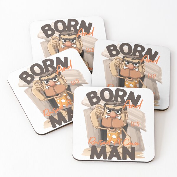 Item preview, BORN AND RAISED CAVE MAN designed and sold by GAADesignz.