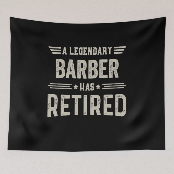 Item preview, The Legendary barber Has Retired T Shirt, barber Retirement Party Gift, Legend, Retiring Birthday Christmas Gift designed and sold by xlnv.