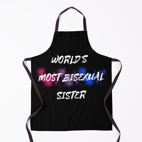 Item preview, World's Most Bisexual Sister Bi Flag Color Splash For Siblings In Black designed and sold by LuckyKermit.