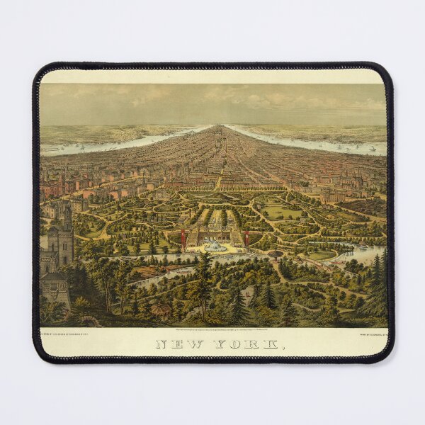 Item preview, Bird's-eye view of New York (1873) designed and sold by allhistory.