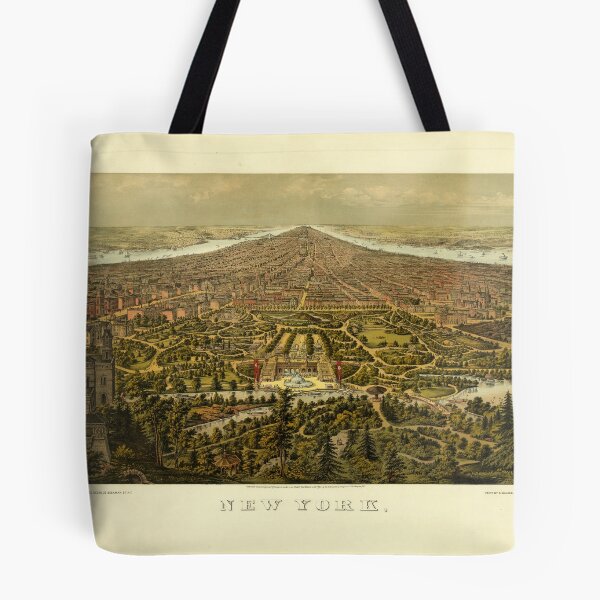 Item preview, Bird's-eye view of New York (1873) designed and sold by allhistory.