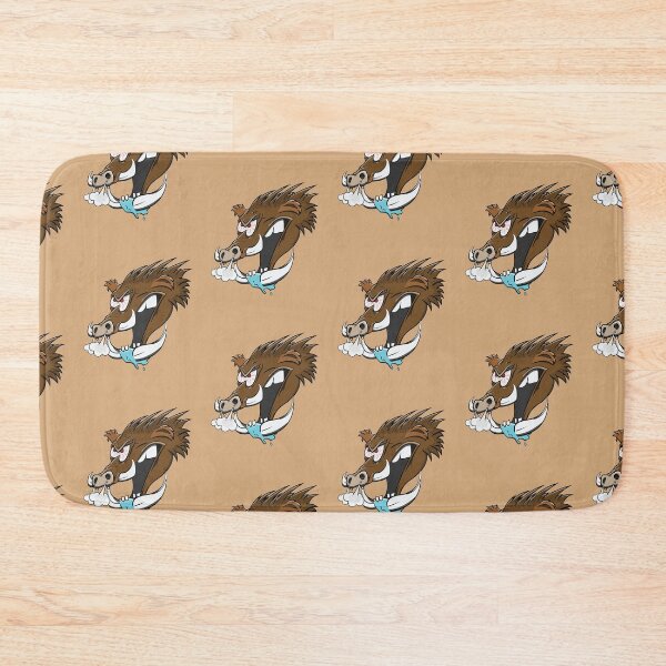 Item preview, Angry Wild Hog Cartoon Boar Funny Animal Pig Head designed and sold by ETVdesign.