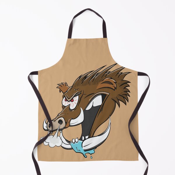Item preview, Angry Wild Hog Cartoon Boar Funny Animal Pig Head designed and sold by ETVdesign.