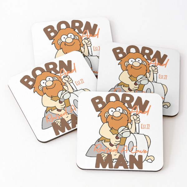 Item preview, BORN AND RAISED CAVE MAN designed and sold by GAADesignz.
