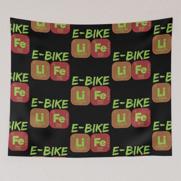 Item preview, Funny E-Bike Life Periodic Table Electric Power Bikes designed and sold by CharJens.