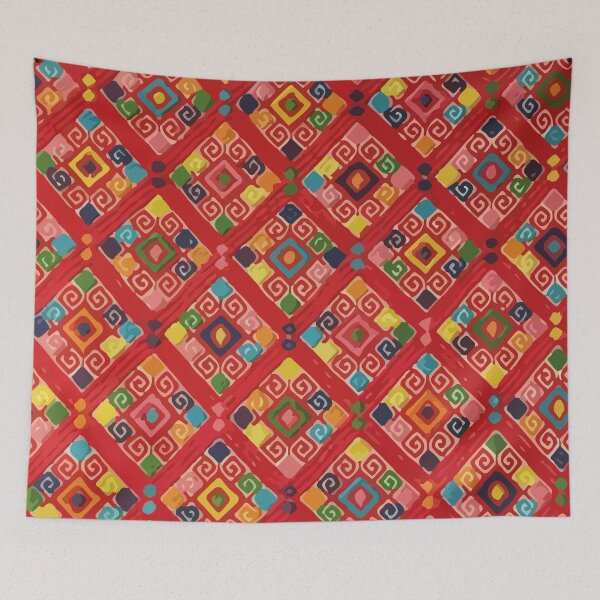Item preview, Mexican authentic fabric boho chic house decoration colorful mayan textile from chiapas designed and sold by T-Mex.