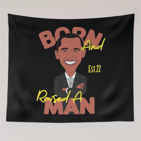 Item preview, BORN AND RAISED A MAN designed and sold by GAADesignz.