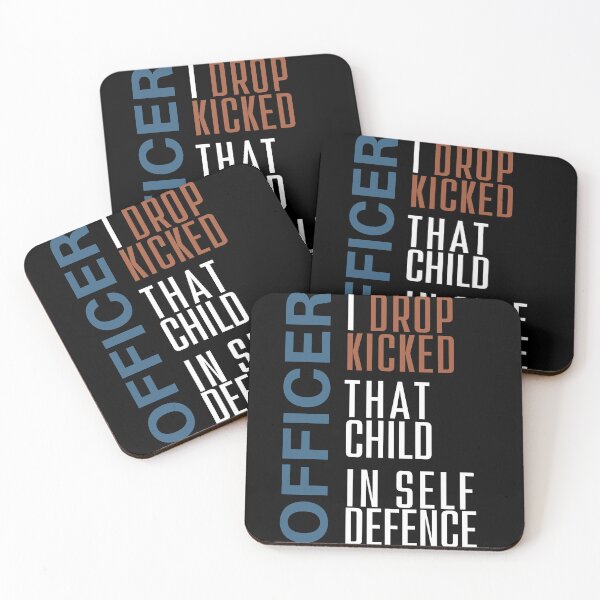 Item preview, Officer I drop Kicked that Child in Self Defence. Funny design perfect for gamers who love Technoblade or Minecraft quotes. Give as a  gift for your friends, brother, sister or yourself. designed and sold by Saffire6.