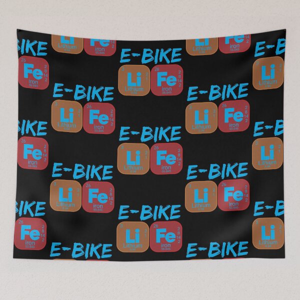 Item preview, Funny E-Bike Life Periodic Table Electric Power Bikes designed and sold by CharJens.