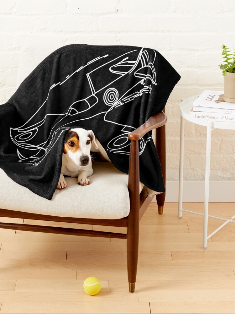Alternate view of Supermarine Spitfire British WW2 Fighter Plane in Action Scene Gift Pet Blanket