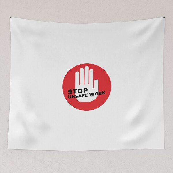 Item preview, Stop unsafe work, safety matters designed and sold by Mqyou.