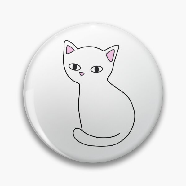 Item preview, White cat  designed and sold by MeowMusic.