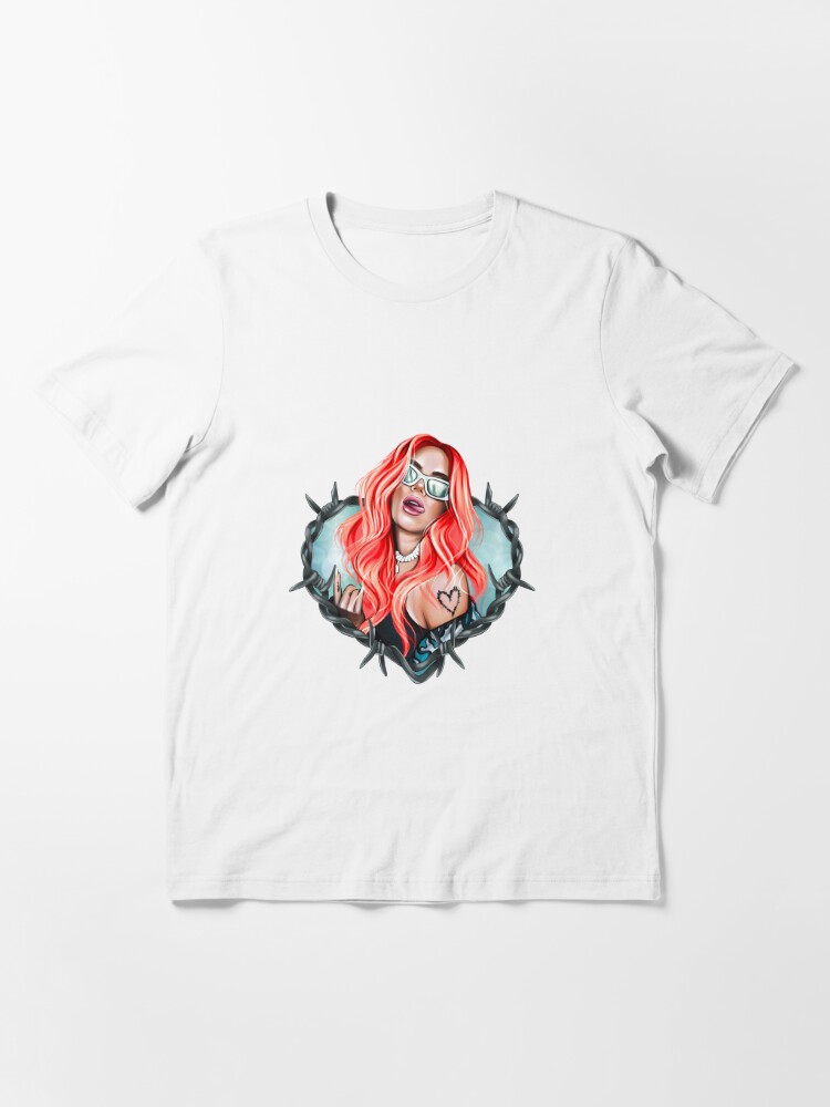 Karol G Bichota with Pink Hair in Heart Essential T-Shirt for Sale by  OmoYolo