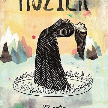 Sweat à capuche épais for Sale avec l'œuvre « Hozier » de l