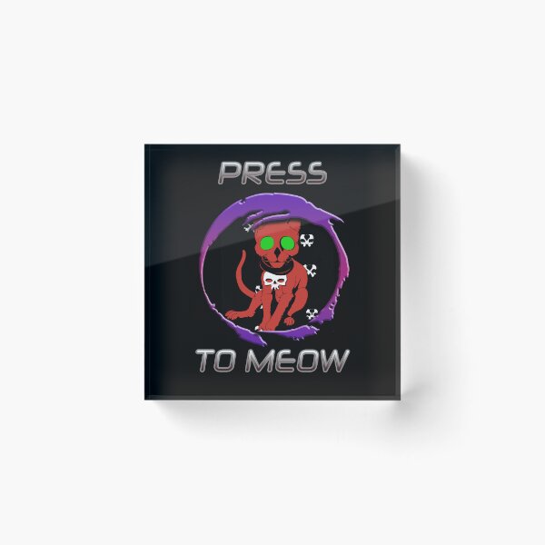 Item preview, Press O to Meow designed and sold by AllLeftSides42.