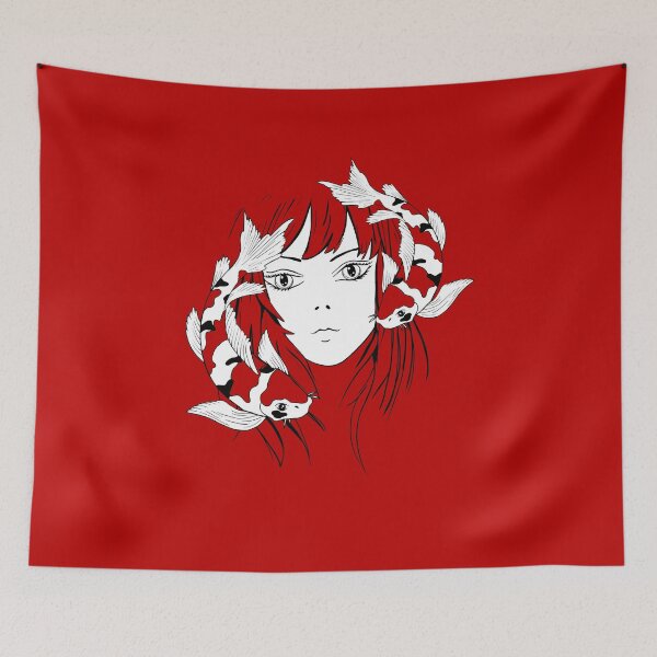 Item preview, Anime girl with koi designed and sold by Fran Fryberg.