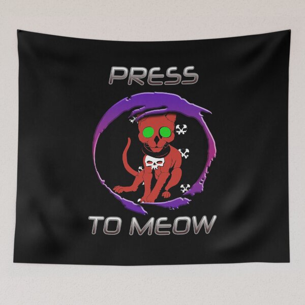 Item preview, Press O to Meow designed and sold by AllLeftSides42.